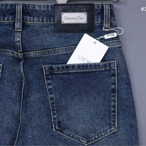 국내배송)디올 클래식 스틸로고 패치워싱 데님