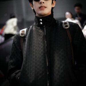 구찌 패디드 스탠드업자켓