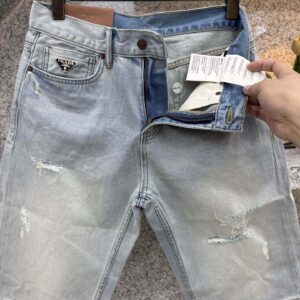 프라다 구제워싱 하프데님