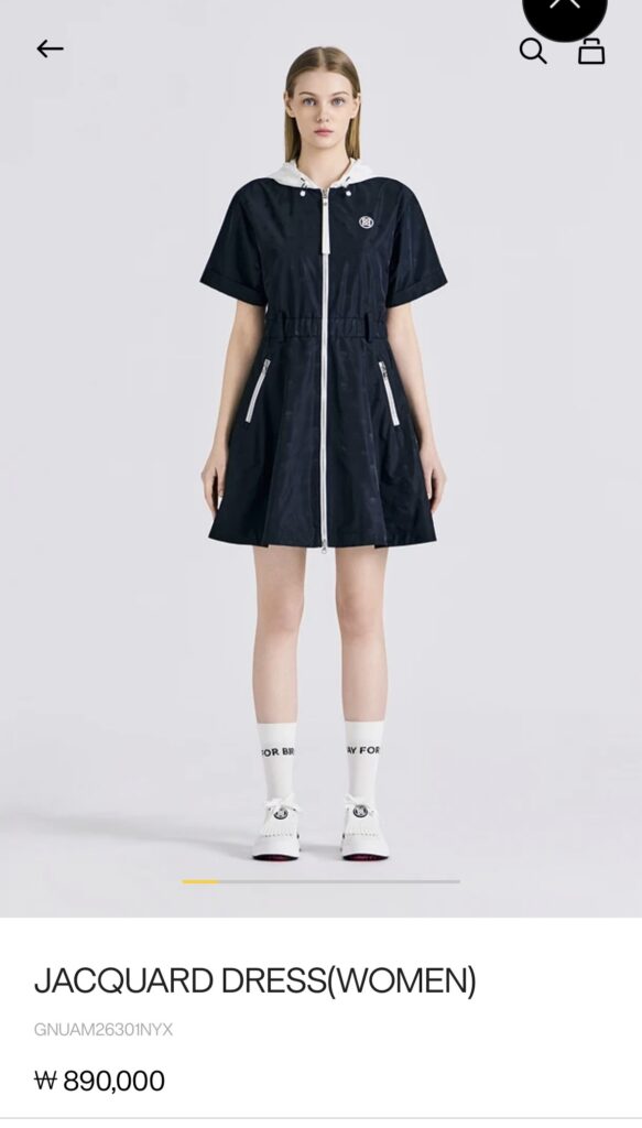 지포어 JACQUARD DRESS(WOMEN)