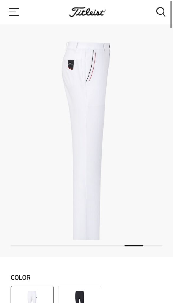 타이틀리스트 투어핏 PERFORMANCE PANTS