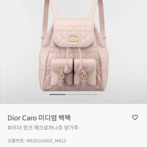 디올 카로 백팩 미디엄