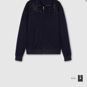 구찌 26SS 테크니컬 저지 크리스탈 집업쇼츠셋업