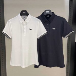 PXG 골프 여성 뉴 텍스쳐 카라 숏 슬리브 티셔츠