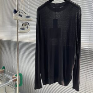 디올 얇은 울 저지 스웨터