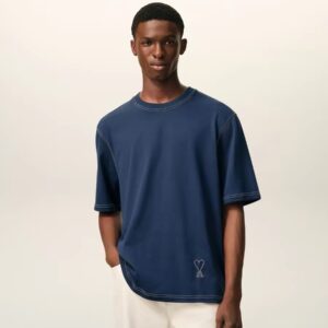 아미 남녀공용 아웃스티치 반팔