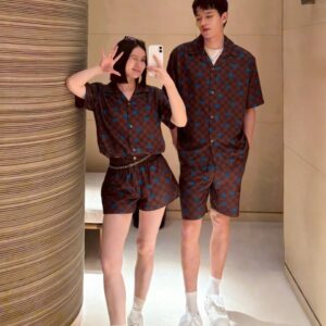 루이비통 도트 하프슈트 셋업