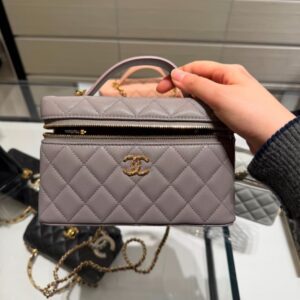 샤넬 프린지스톤  베니티  그레이