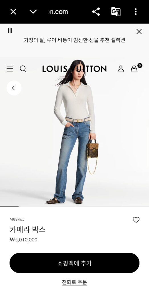루이비통 카메라 백