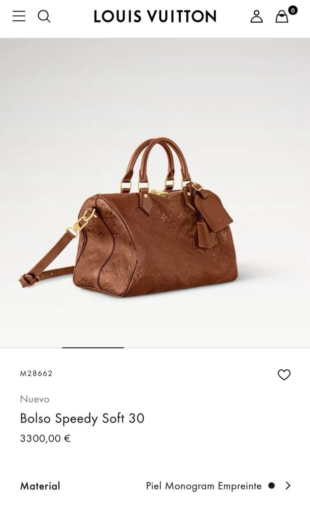 루이비통 스피디 소프트 30 앙프렝뜨