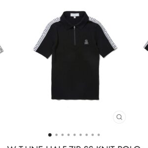 마크앤로나 W T-LINE HALF-ZIP SS KNIT POLO
