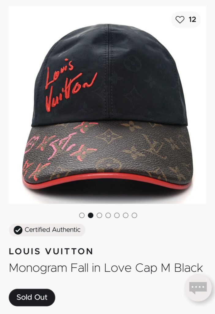 루이비통 Monogram Fall in Love Cap