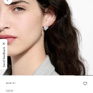 루이비통 Cube Earrings Silver