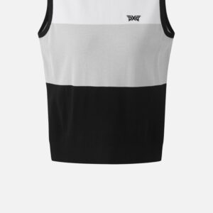 PXG 여성 컬러 블럭 니트 슬리브리스
