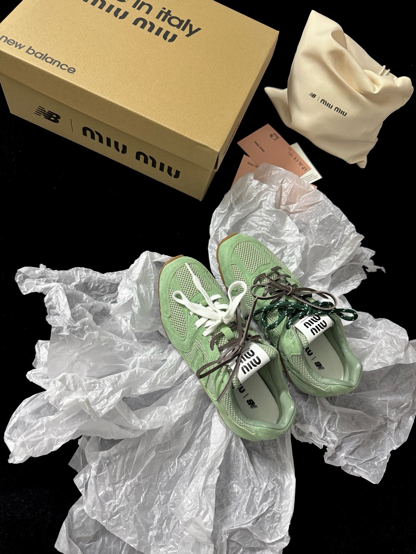 New Balance X Miu Miu 530 SL 매쉬 스니커즈 - 이미지 10