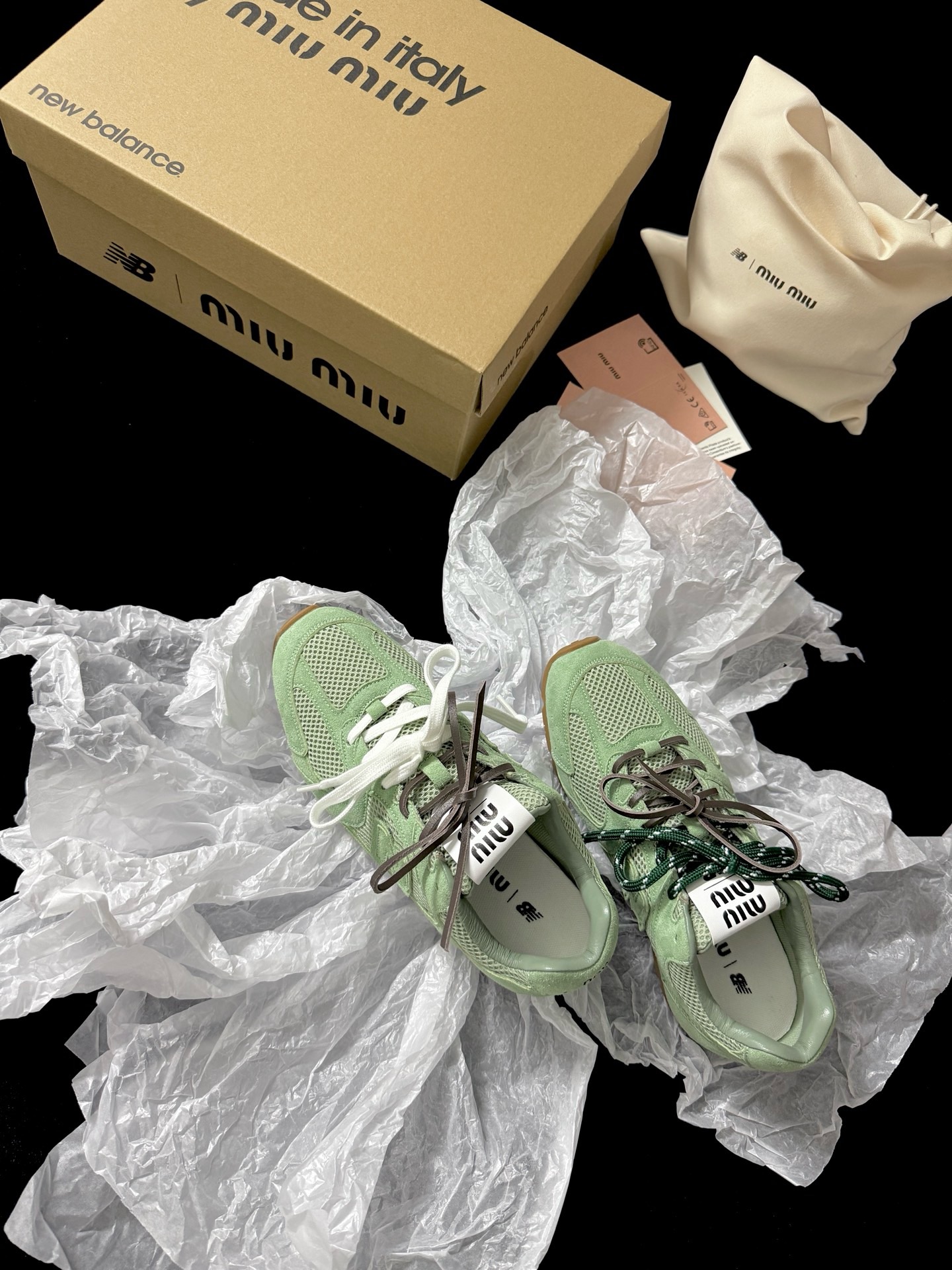 New Balance X Miu Miu 530 SL 매쉬 스니커즈 - 이미지 11