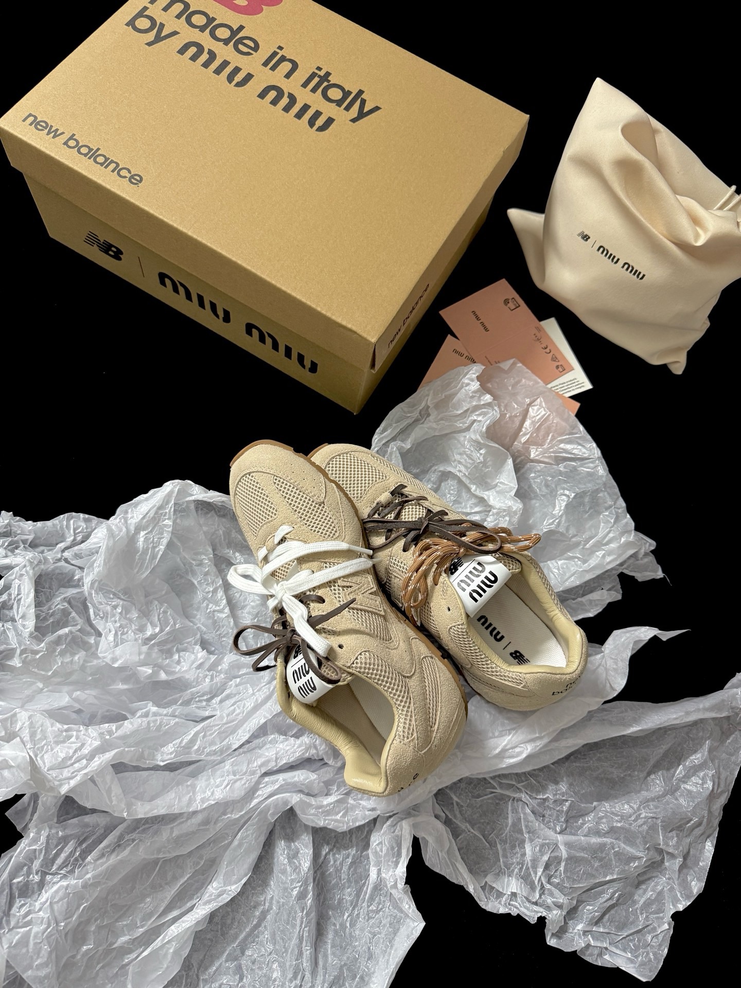 New Balance X Miu Miu 530 SL 매쉬 스니커즈 - 이미지 9