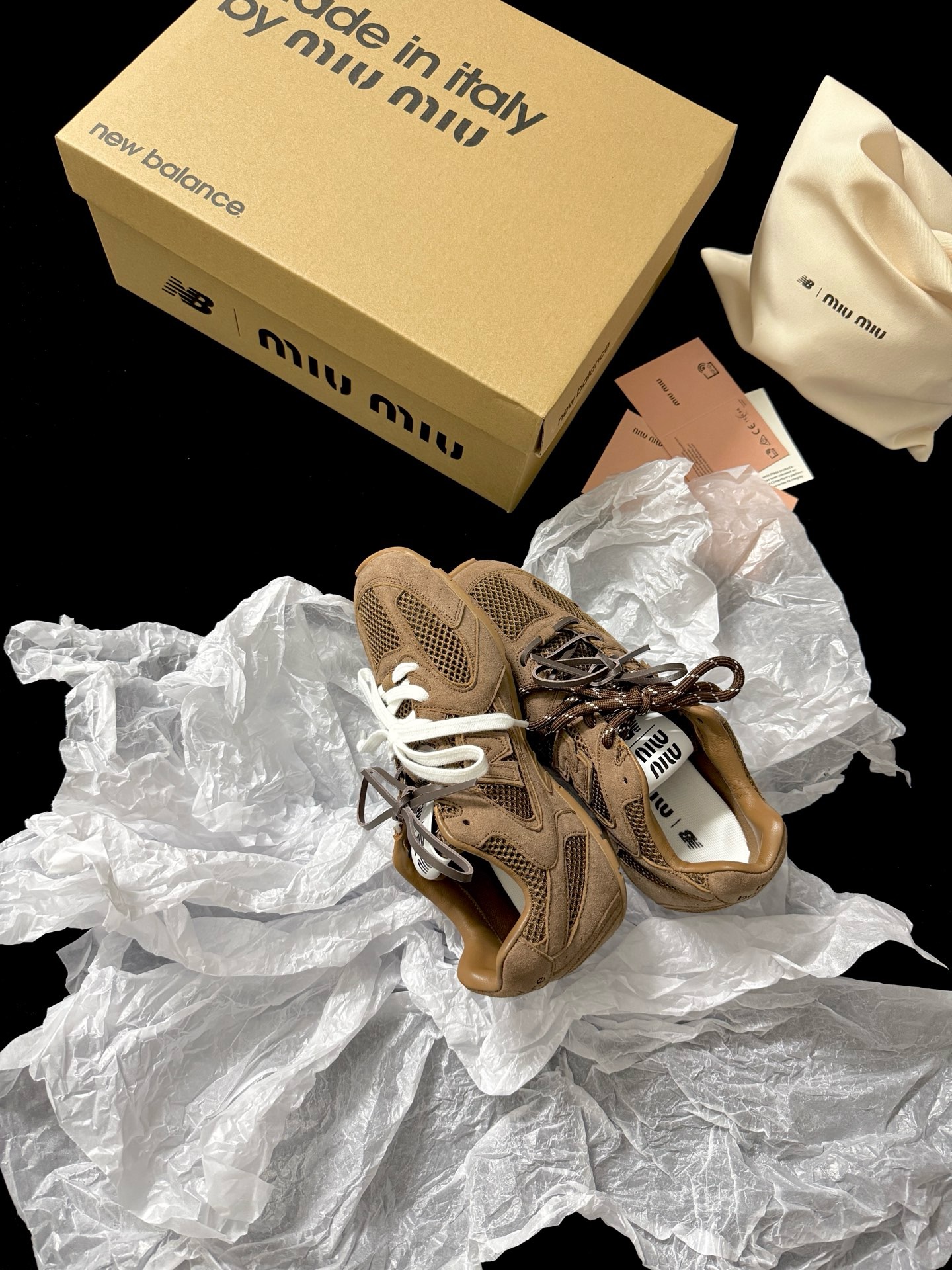 New Balance X Miu Miu 530 SL 매쉬 스니커즈 - 이미지 8