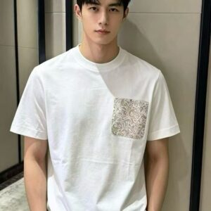 몽클레어 페이즐리 포켓 티셔츠