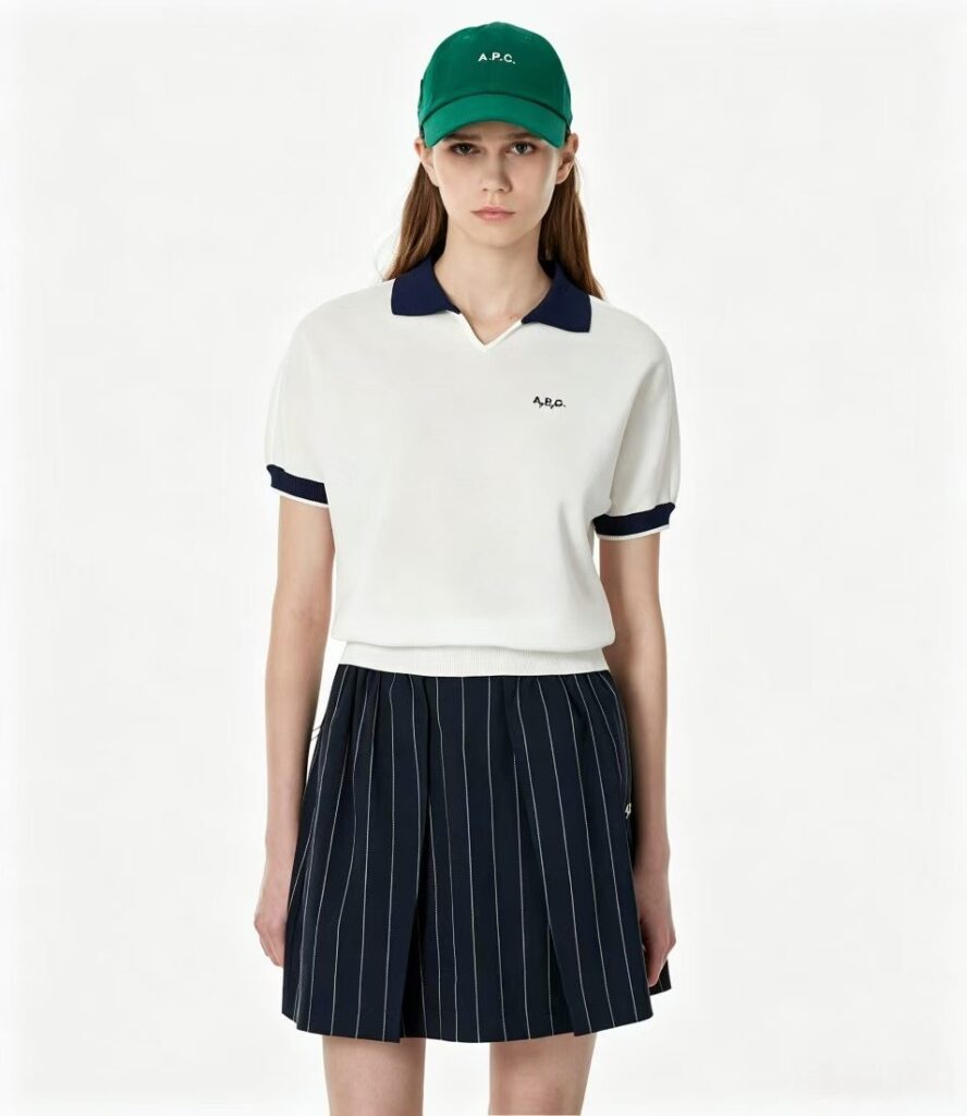 A.P.C. 여성 코튼 KNIT POLO