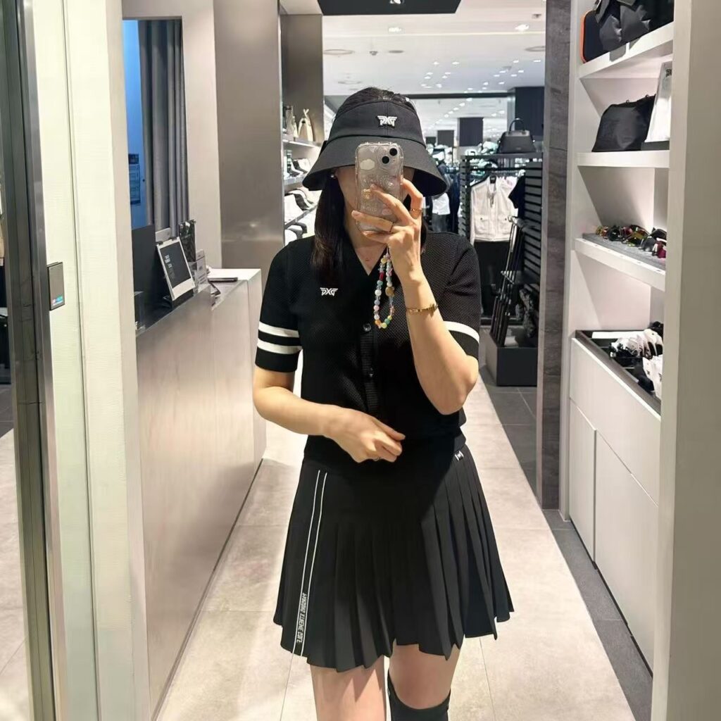 PXG 여성 마이크로 플리츠 스커트