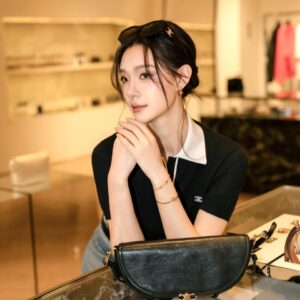 셀린느 여성 니트 폴로 셔츠