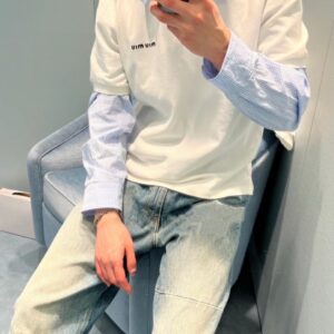 미우미우 남녀공용 폴로 티셔츠
