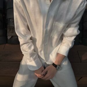 로로피아나 린넨 롱 슬리브 셔츠