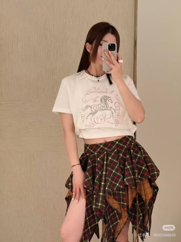 루이비통 여성 프린트 티셔츠
