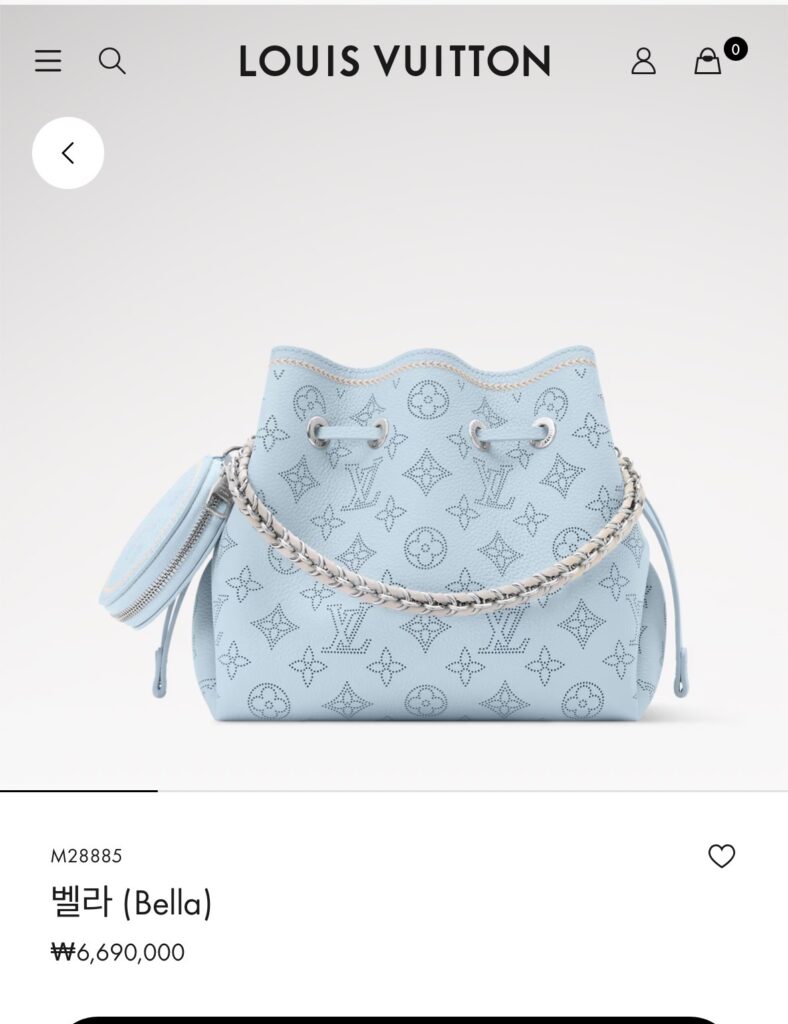 루이비통 벨라 모노그램 버킷백