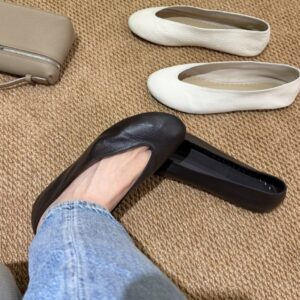 더로우 심플 발레 플랫