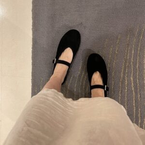 더로우 메리제인 발레리나 슈즈