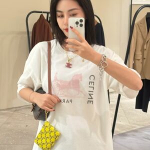 셀린느 핑크마차 티셔츠
