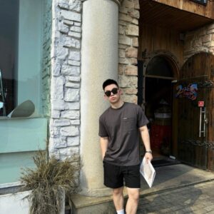디올 포켓 레더 포인트 티셔츠