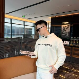 몽클레어 후드 면 스웨트