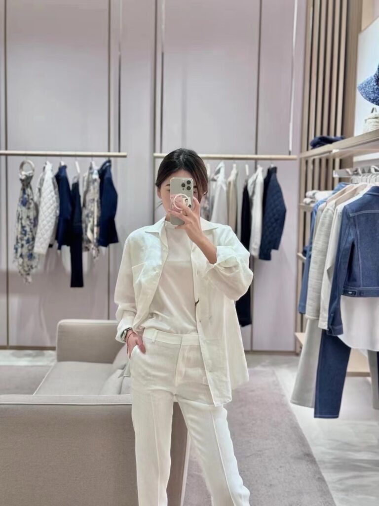 로로피아나 여성 린넨 셔츠