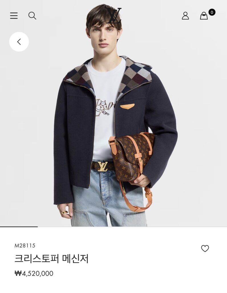 루이비통 크리스토퍼 메신저백 모노그램
