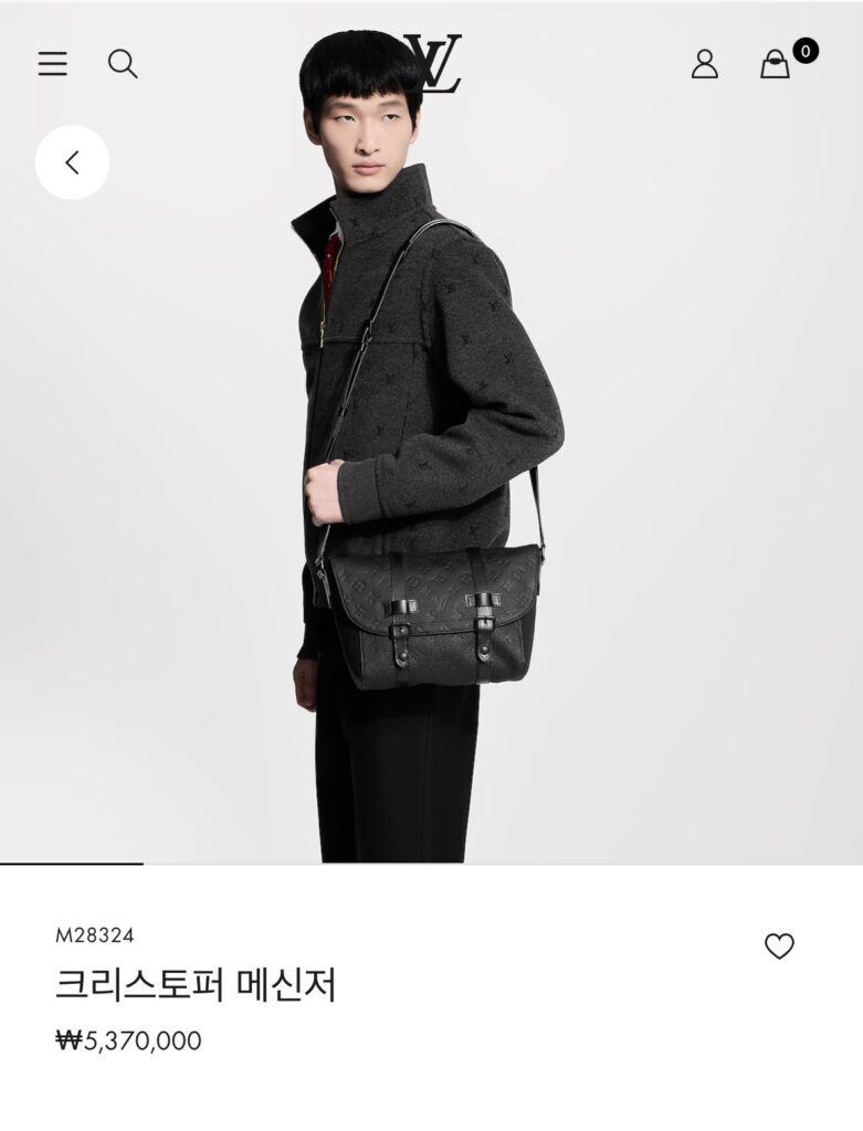 루이비통 크리스토퍼 메신저백 트뤼옹