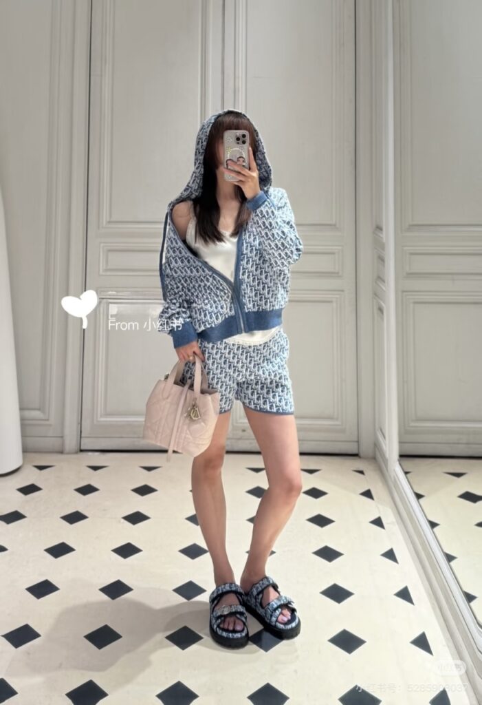디올 리비에라 후드 셋업
