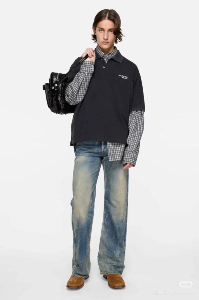 아크네스튜디오 루즈핏 폴로 셔츠