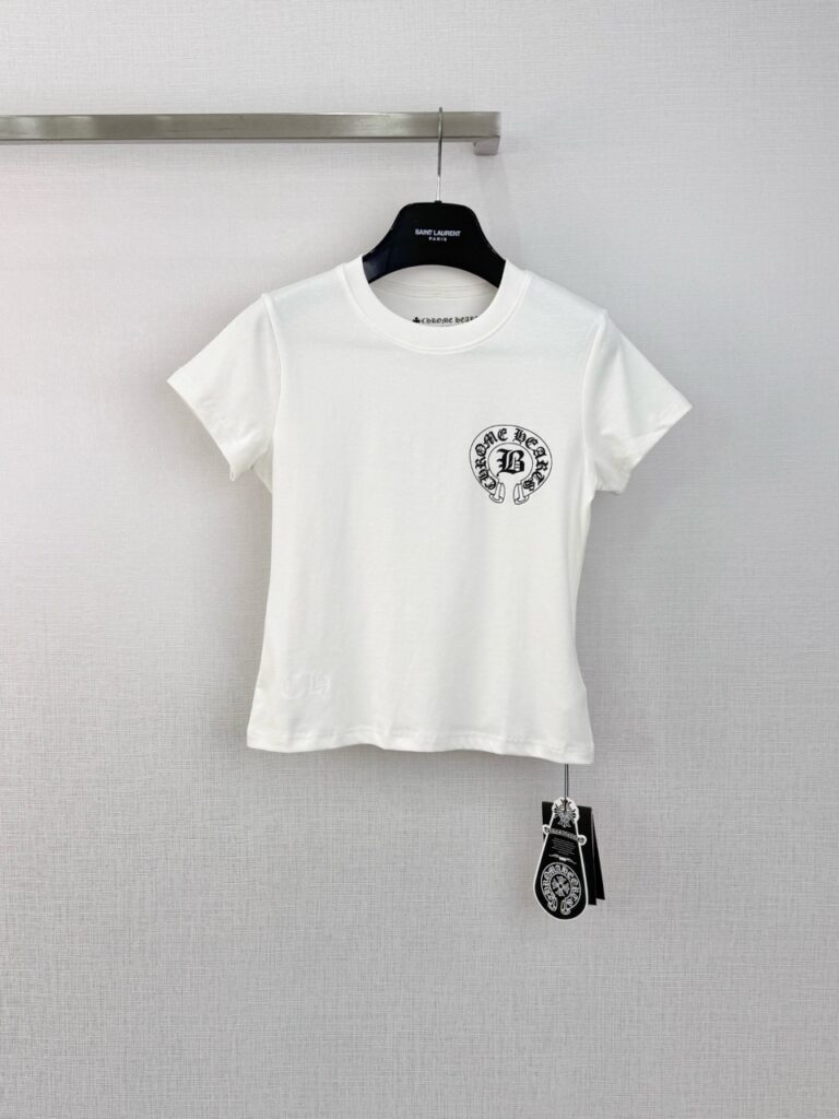 크롬하츠 라인 반팔 티셔츠