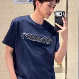 루이비통 데님 레터링 티셔츠