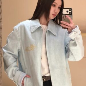 루이비통 플로럴 자수 데님 자켓