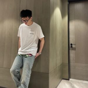 크롬하츠 포켓 레터링 티셔츠
