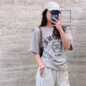 셀린느 트리오페 로고 티셔츠