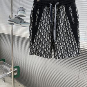 디올 오블리크 패턴 하프 팬츠