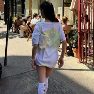 크롬하츠 형광 옐로우 홀스슈 티셔츠
