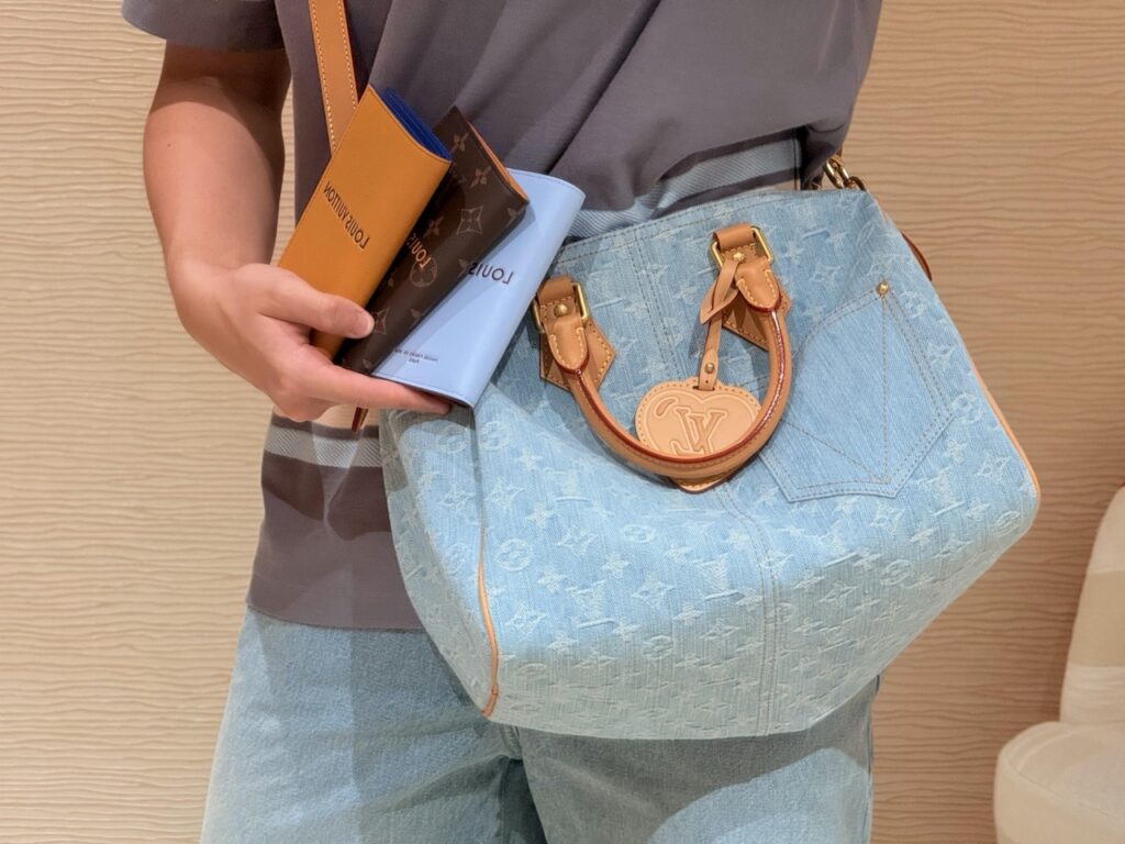 루이비통 스피디30 모노그램 데님