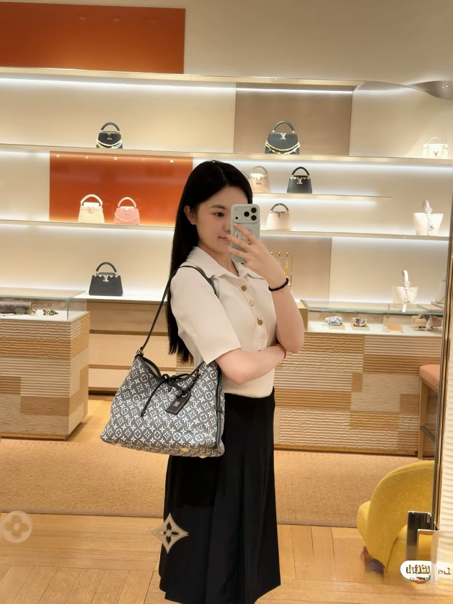 루이비통 모노그램 자카드 캐리올