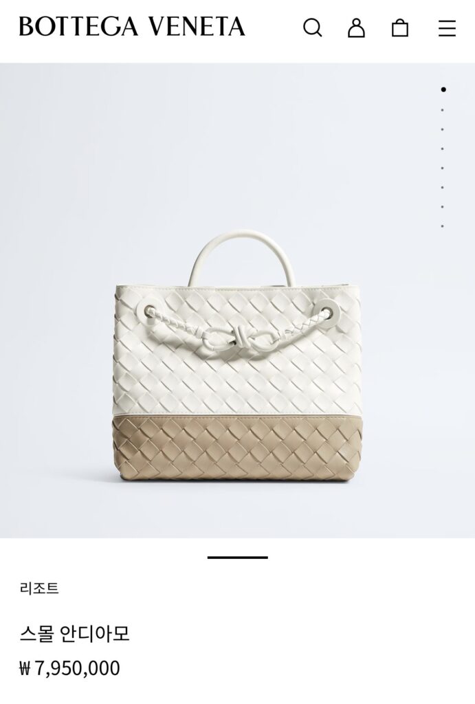 보테기베네타 스몰 투톤 안디아모 25